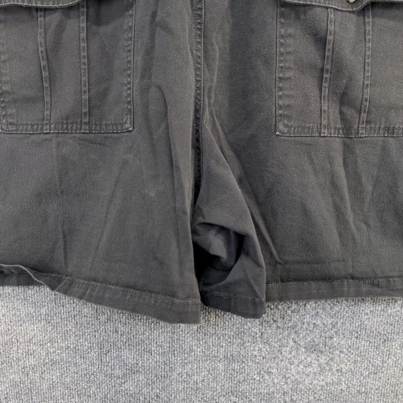 Terra & Sky Women's Chino Shorts Black Size 4X 28W-30W Cotton Blend - Picture 4 of 11